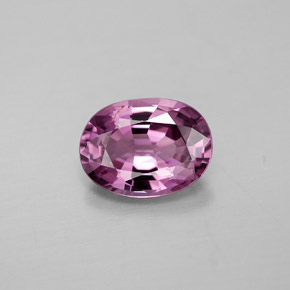 Espinélio violeta natural 1,82ct, corte oval, VVS