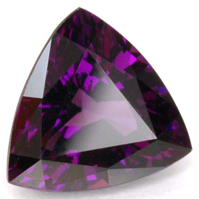 Espinélio violeta natural 1,65ct, trillion, VVS