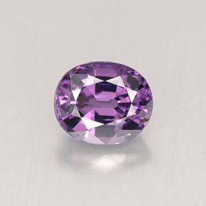 Espinélio violeta natural 0,82ct, corte oval, VVS-VS