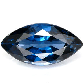 Espinélio azul natural 1,18ct, marquise, VVS-VS