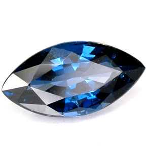 Espinélio azul natural 1,18ct, marquise, VVS-VS