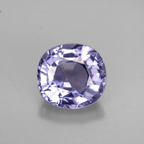 Espinélio violeta natural 1,75ct, almofada cortada, VVS