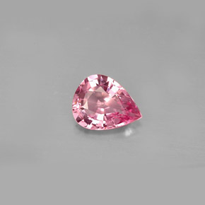 Espinélio rosa natural 1,27ct, formato de pêra, VVS