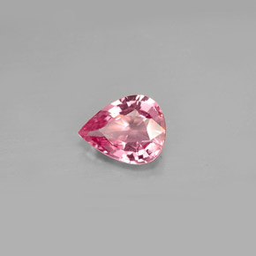 Espinélio rosa natural 1,27ct, formato de pêra, VVS