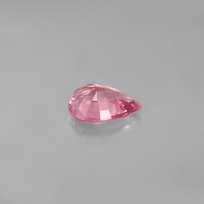 Espinélio rosa natural 1,27ct, formato de pêra, VVS