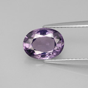 Espinélio violeta natural 2,00ct, corte oval, SI