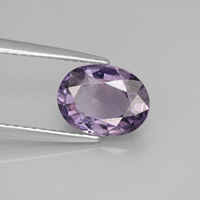 Espinélio violeta natural 2,00ct, corte oval, SI