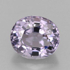 Espinélio violeta natural 2,22ct, corte oval, VS-SI