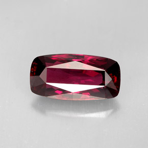 Espinélio vermelho natural 2,37ct, almofada cortada, VVS-VS
