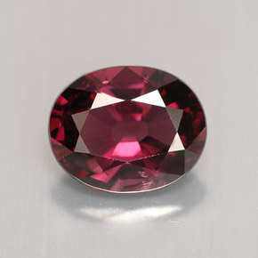 Espinélio vermelho natural 2,23ct, corte oval, VVS-VS