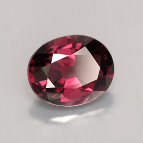 Espinélio vermelho natural 2,23ct, corte oval, VVS-VS