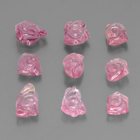 Pedras preciosas de espinélio rosa natural de  ct, forma extravagante, transparente