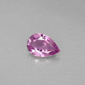 Espinélio violeta natural 0,60ct, formato de pêra, VS