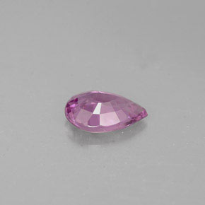 Espinélio violeta natural 0,60ct, formato de pêra, VS