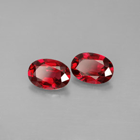 Pedras preciosas de espinélio vermelho natural de  ct, corte oval, VS