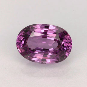 Espinélio violeta natural 2,12ct, corte oval, VVS-VS