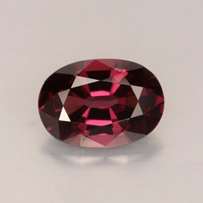 Espinélio vermelho natural 1,64ct, corte oval, VVS-VS