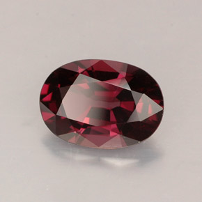 Espinélio vermelho natural 1,64ct, corte oval, VVS-VS
