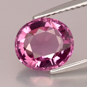 Espinélio violeta natural 2,11ct, corte oval, VS-SI