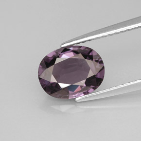 Espinélio violeta natural 2,03ct, corte oval, VVS-VS