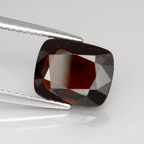 Espinélio vermelho natural 2,83ct, almofada cortada, VVS