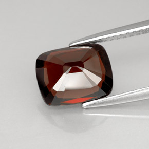 Espinélio vermelho natural 2,83ct, almofada cortada, VVS