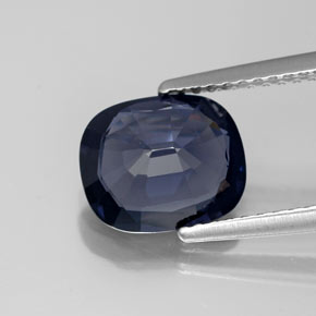 Espinélio azul natural 2,33ct, almofada cortada, VVS-VS