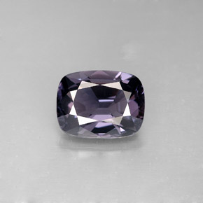 Espinélio violeta natural 2,32ct, almofada cortada, VS