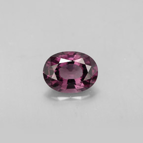 Espinélio violeta natural 1,44ct, corte oval, VS