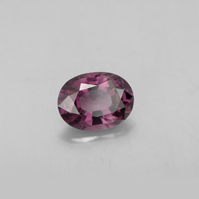 Espinélio violeta natural 1,44ct, corte oval, VS