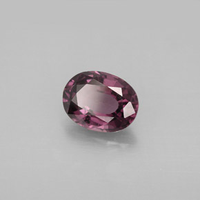 Espinélio violeta natural 1,51ct, corte oval, VVS-VS