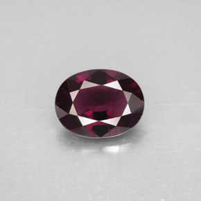 Espinélio violeta natural 2,06ct, corte oval, VVS