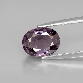 Espinélio violeta natural 1,97ct, corte oval, VVS