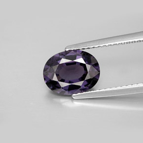Espinélio violeta natural 2,07ct, corte oval, VS-SI