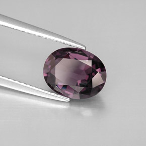 Espinélio violeta natural 2,10ct, corte oval, VVS