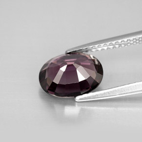 Espinélio violeta natural 2,10ct, corte oval, VVS
