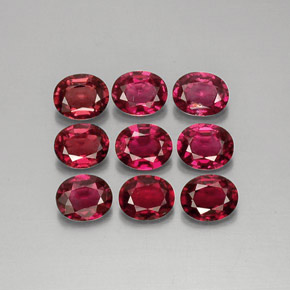 Pedras preciosas de espinélio vermelho natural de  ct, corte oval, VS