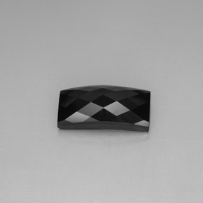 Espinélio preto natural 14,35ct, baguete, opaco