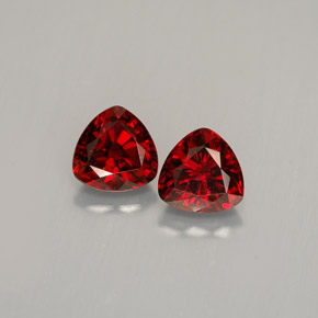 Pedras preciosas de espinélio vermelho natural de  ct, trillion, VS