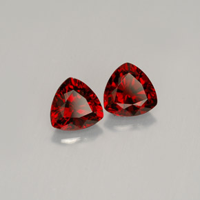 Pedras preciosas de espinélio vermelho natural de  ct, trillion, VS