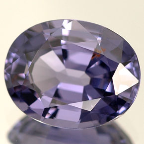 Espinélio violeta natural 2,55ct, corte oval, VVS