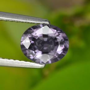 Espinélio roxo natural 1,21ct, corte oval, VVS-VS