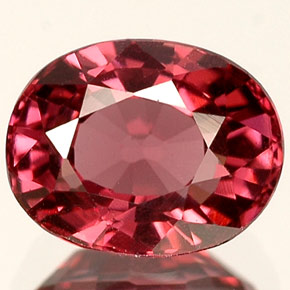 Espinélio rosa natural 1,45ct, corte oval, VVS