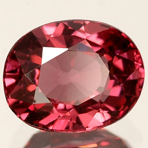 Espinélio rosa natural 1,45ct, corte oval, VVS