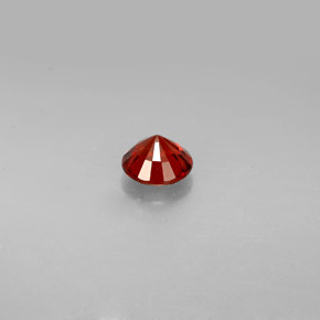 Espinélio laranja natural 0,57ct, corte redondo, VVS-VS