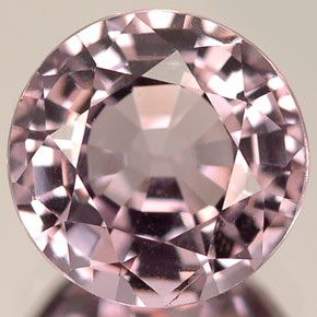Espinélio violeta natural 2,71ct, corte redondo, IF