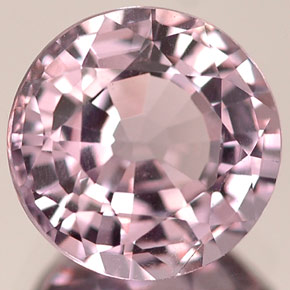 Espinélio violeta natural 2,71ct, corte redondo, IF