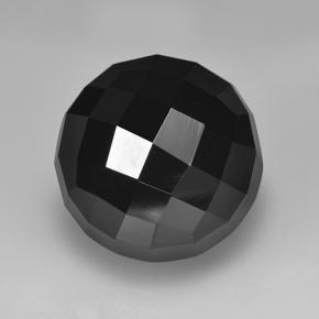 Espinélio preto natural 8,89ct, corte redondo, opaco
