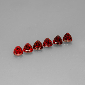 Pedras preciosas de espinélio vermelho natural de  ct, trillion, VS