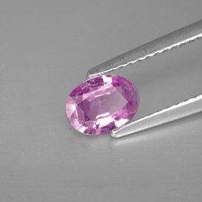 Espinélio violeta natural 0,70ct, corte oval, VS